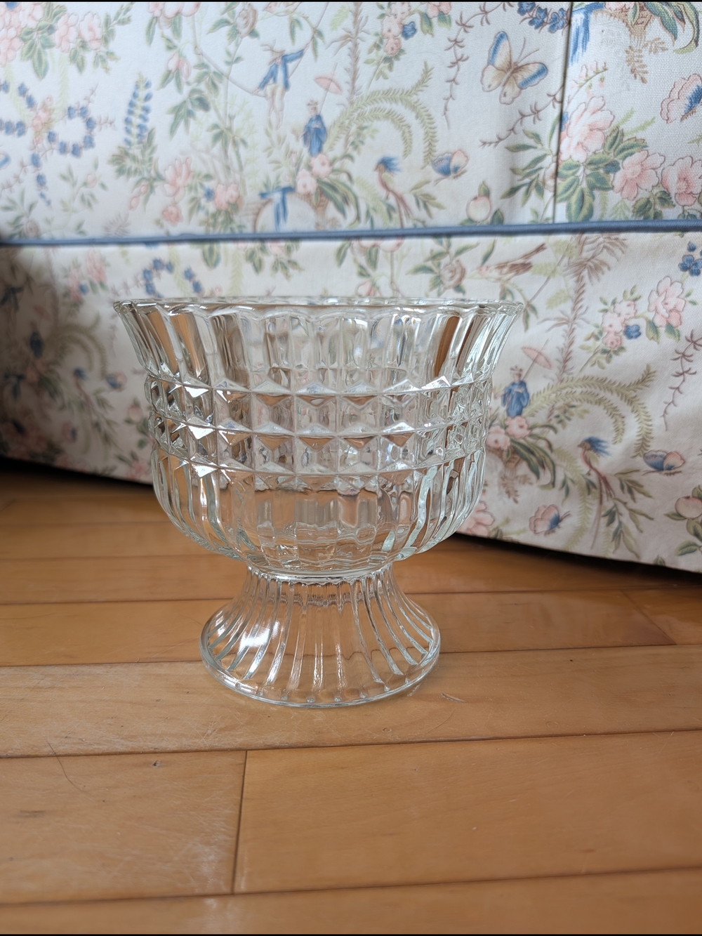 1986 FTDA Glass Footed Dish